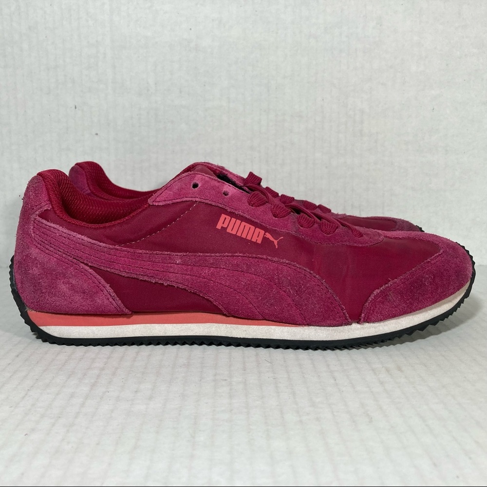 PUMA Rio Speed Fuchsia Suede Classic Gym Training Running Shoes Sz 6.5 356869-06
